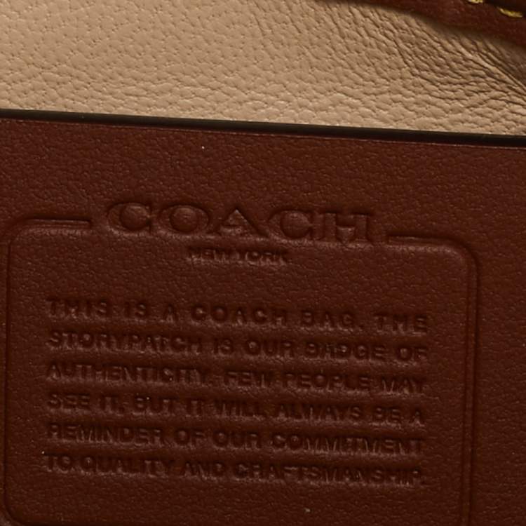 Pre Owned Coach Light Beige Leather Pillow Tabby Shoulder Bag