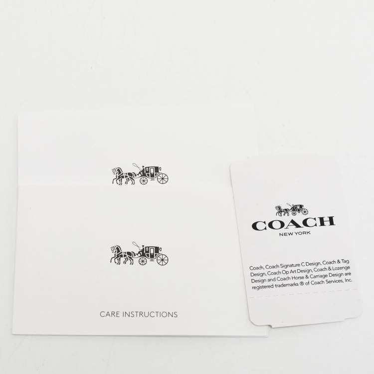 Pre Owned Coach Light Khaki Signature Coated Canvas Zip Around Wallet
