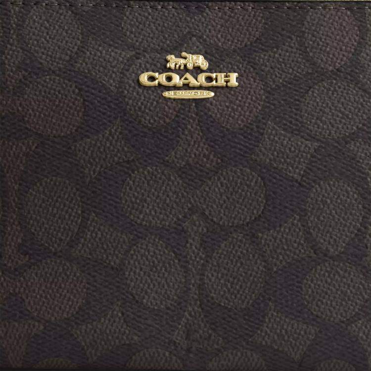 Pre Owned Coach Nolita 19 Black Signature Canvas Handbag