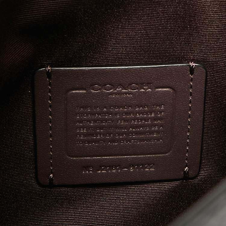 Pre Owned Coach Black Leather Town Bucket Bag