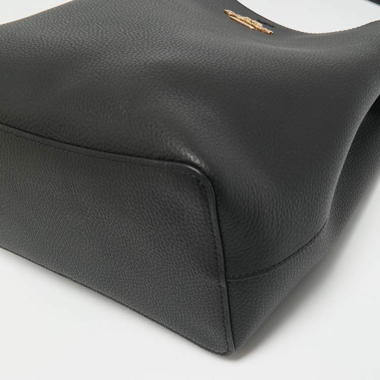 Pre Owned Coach Black Leather Town Bucket Bag