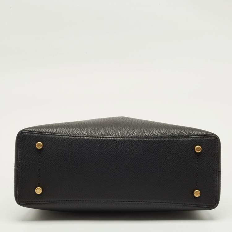 Pre Owned Coach Black Leather Willow Soft Bucket Bag