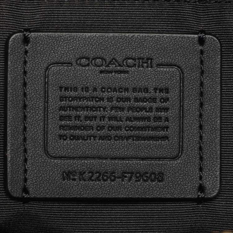 Pre Owned Coach Black Leather Gallery Tote