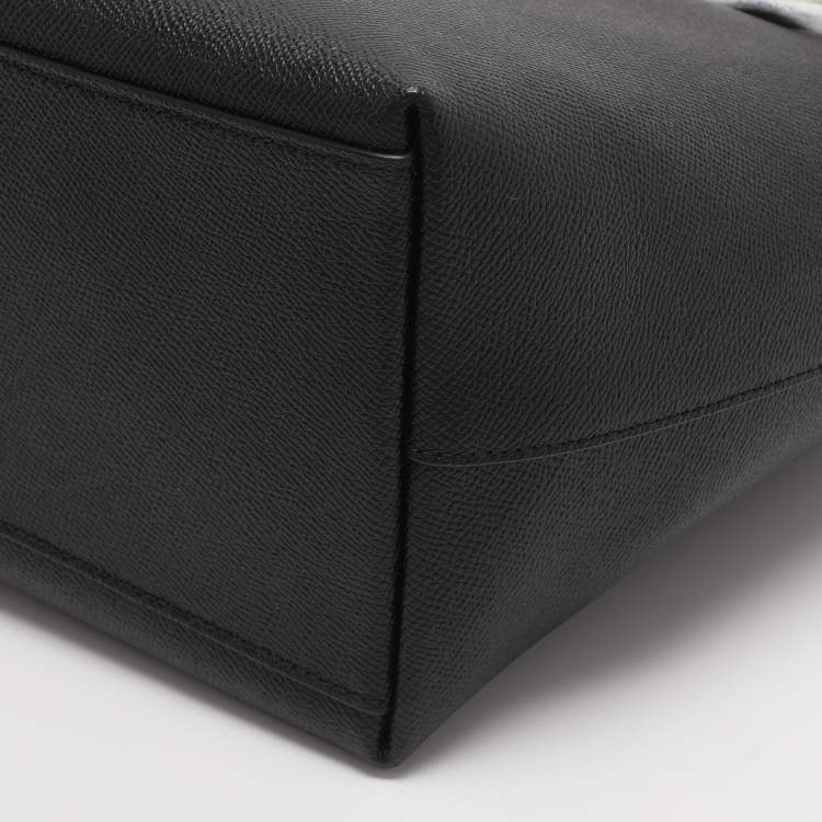 Pre Owned Coach Black Leather Gallery Tote