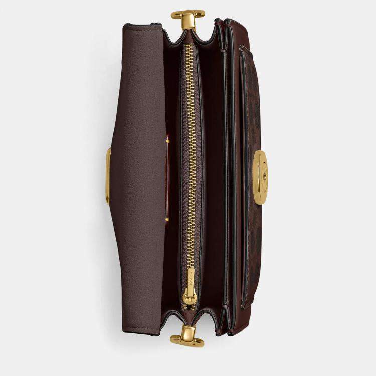 Pre Owned Coach Tabby 20 Maple Leather Shoulder Bag