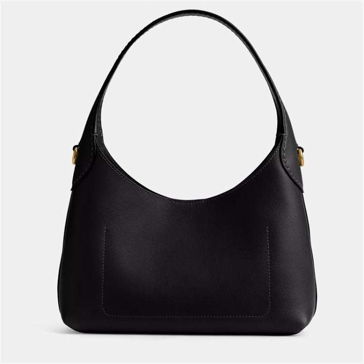 Pre Owned Coach Brooklyn 23 Black Leather Shoulder Bag