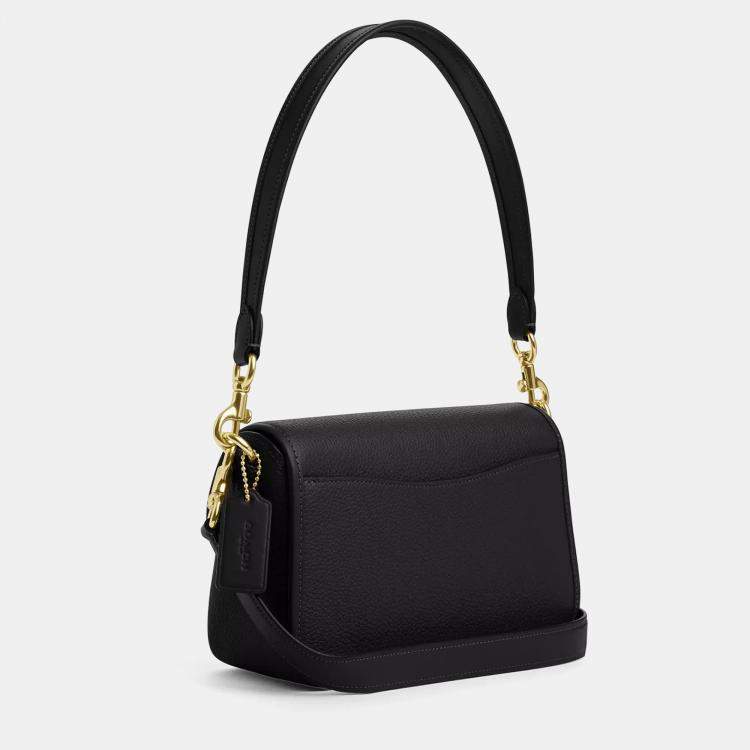 Pre Owned Coach Hadley Black  leather Shoulder bag