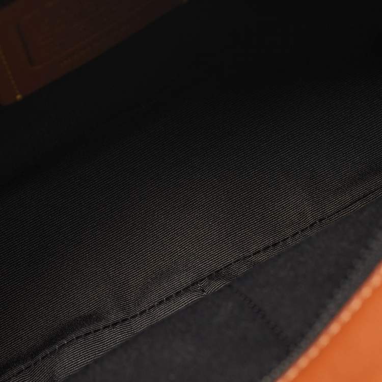 Pre Owned Coach Warner Brown Leather Crossbody Bag