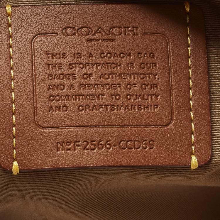 Pre Owned Coach Station Beige/Brown Signature Coated Canvas Tote