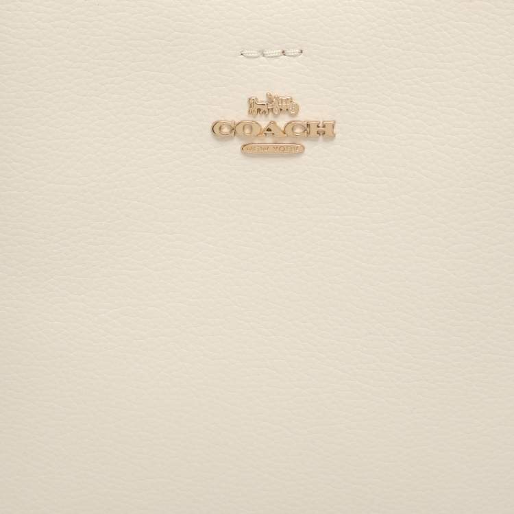 Pre Owned Coach Mollie White Leather Bucket bag