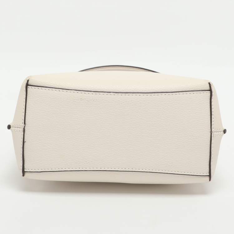 Pre Owned Coach Mollie White Leather Bucket bag