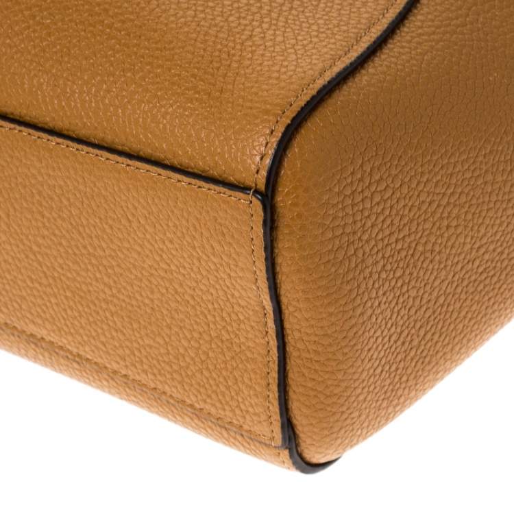 Pre Owned  Coach Mustard Leather Kelsey Small Satchel