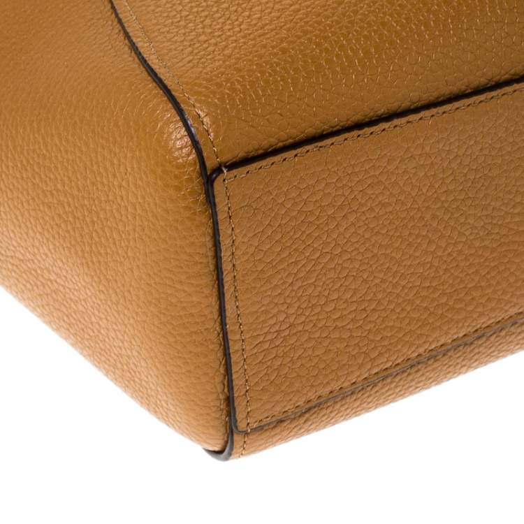 Pre Owned  Coach Mustard Leather Kelsey Small Satchel