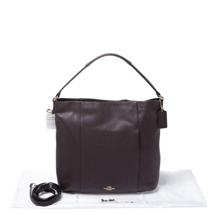 Pre Owned Coach Burgundy Leather Isabel Shoulder Bag