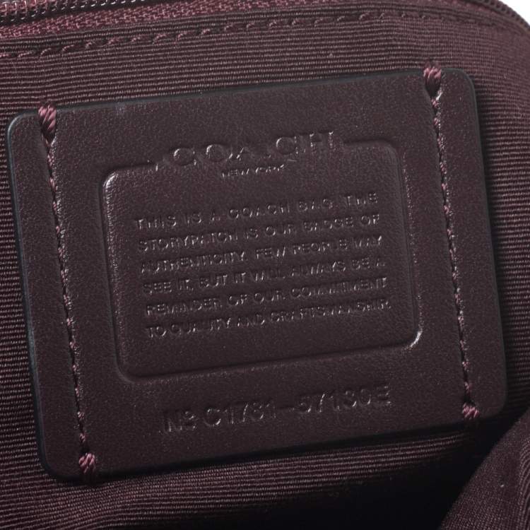 Pre Owned Coach Burgundy Leather Isabel Shoulder Bag