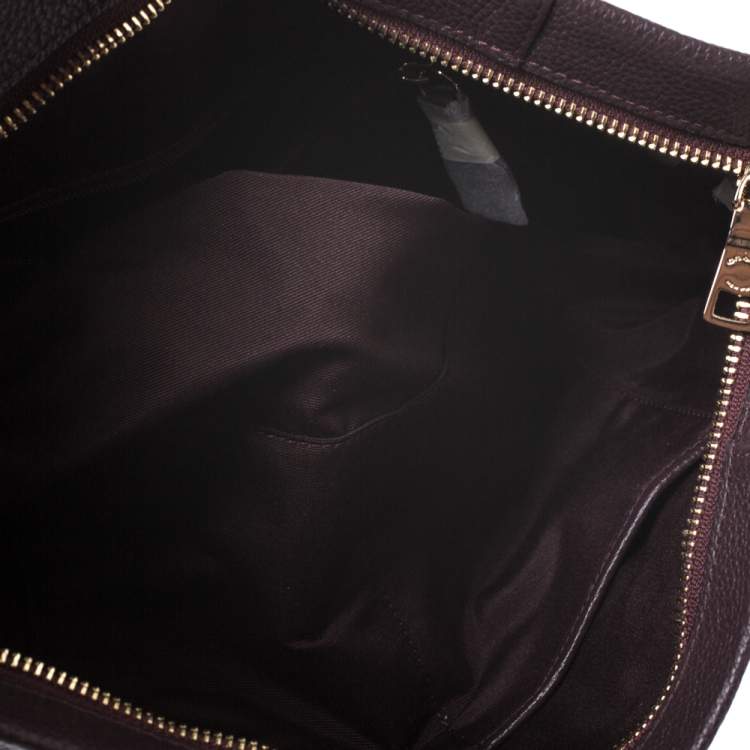 Pre Owned Coach Burgundy Leather Isabel Shoulder Bag