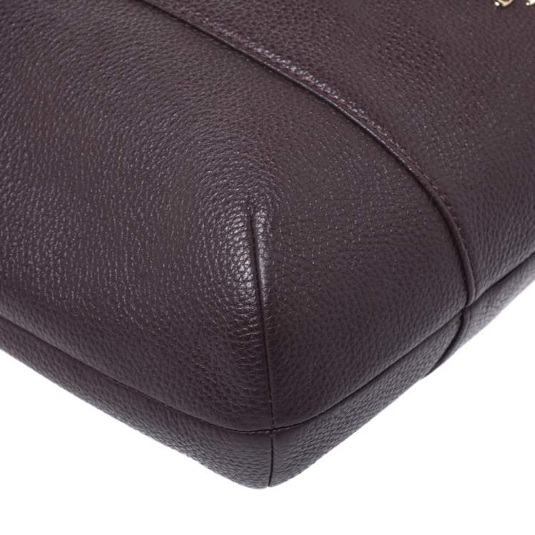 Pre Owned Coach Burgundy Leather Isabel Shoulder Bag