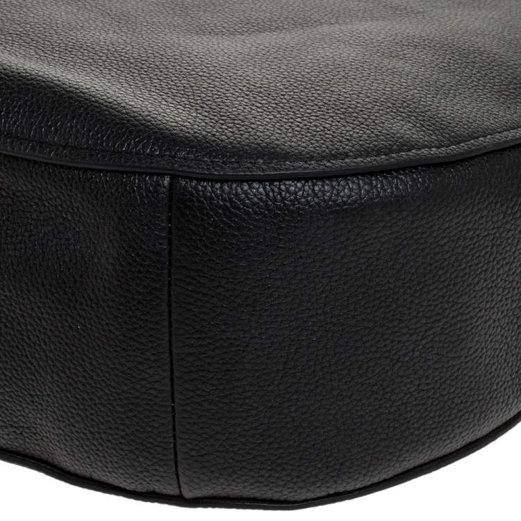 Pre Owned Coach Black Leather  Chelsea 32 Hobo