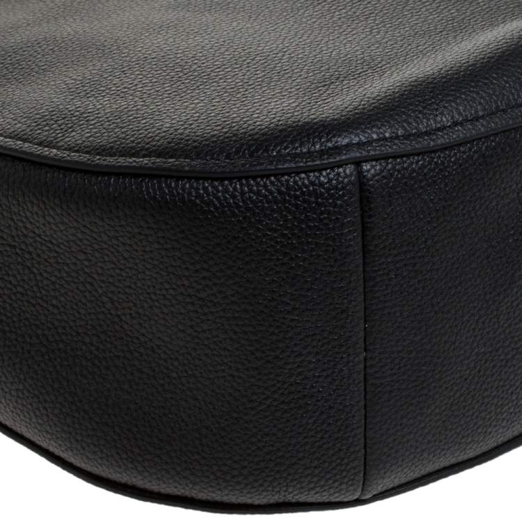 Pre Owned Coach Black Leather  Chelsea 32 Hobo
