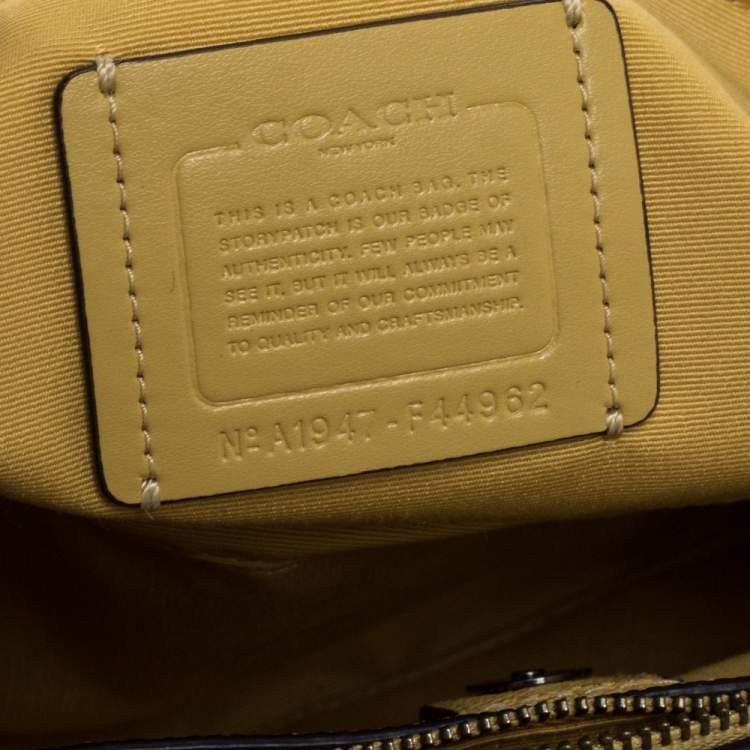 مملوكة مسبقًا Coach Yellow Leather Mini Christie Carryall Satchel