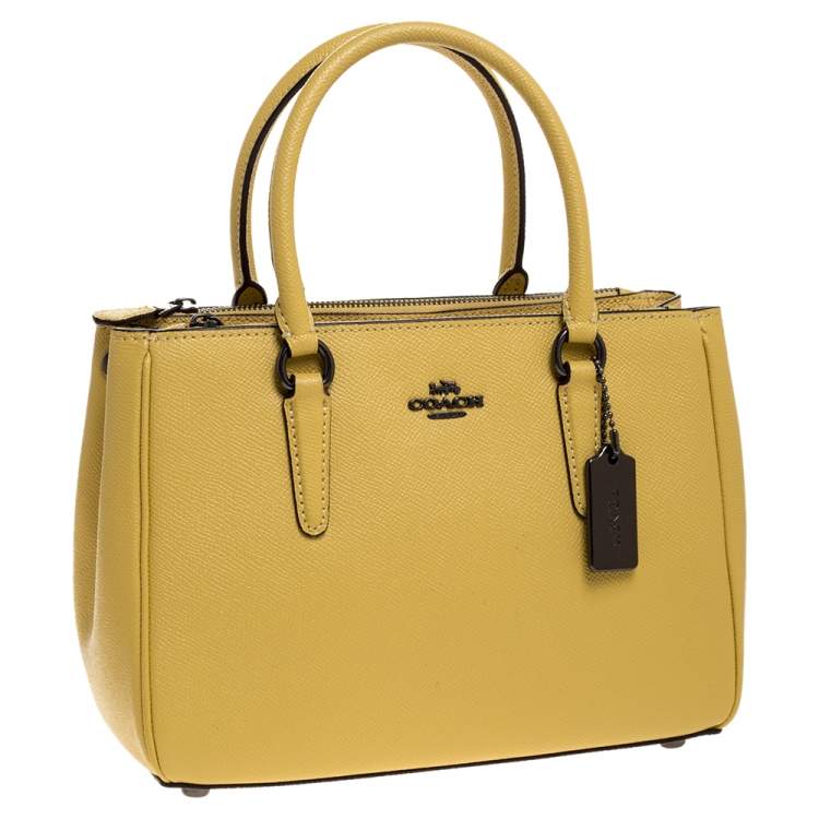 مملوكة مسبقًا Coach Yellow Leather Mini Christie Carryall Satchel