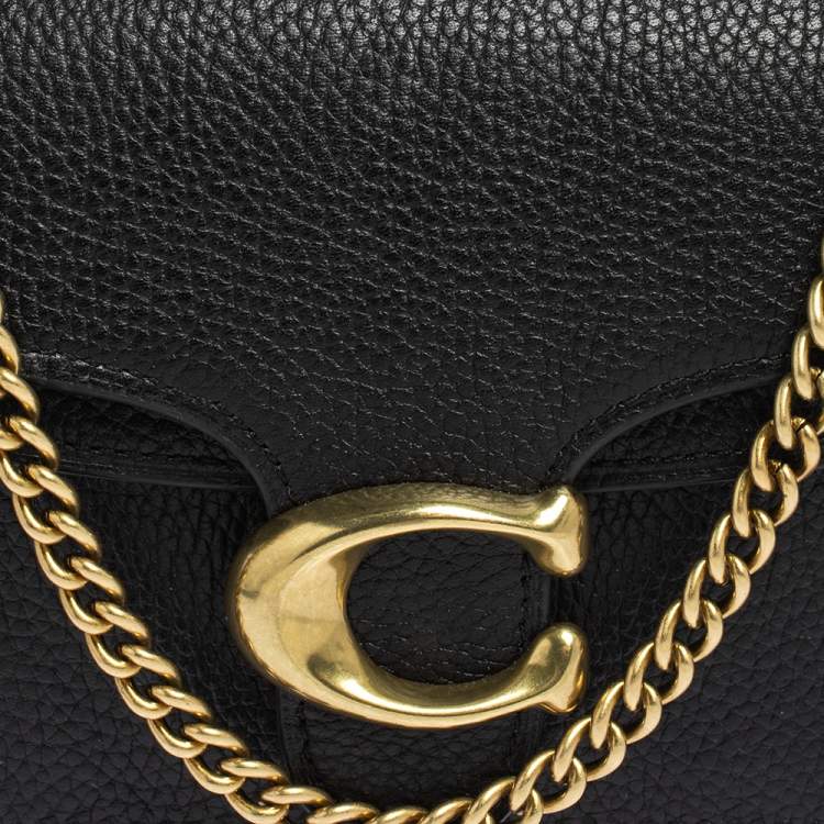 Pre Owned Coach Black Leather Tabby Crossbody Bag