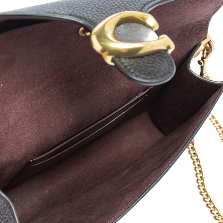 Pre Owned Coach Black Leather Tabby Crossbody Bag