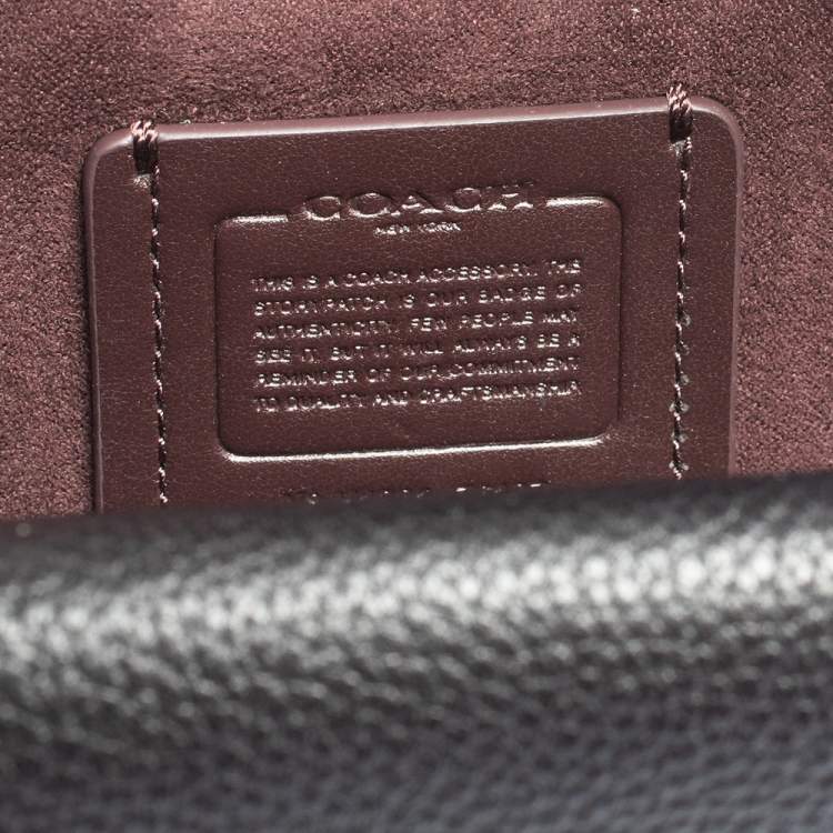 Pre Owned Coach Black Leather Tabby Crossbody Bag