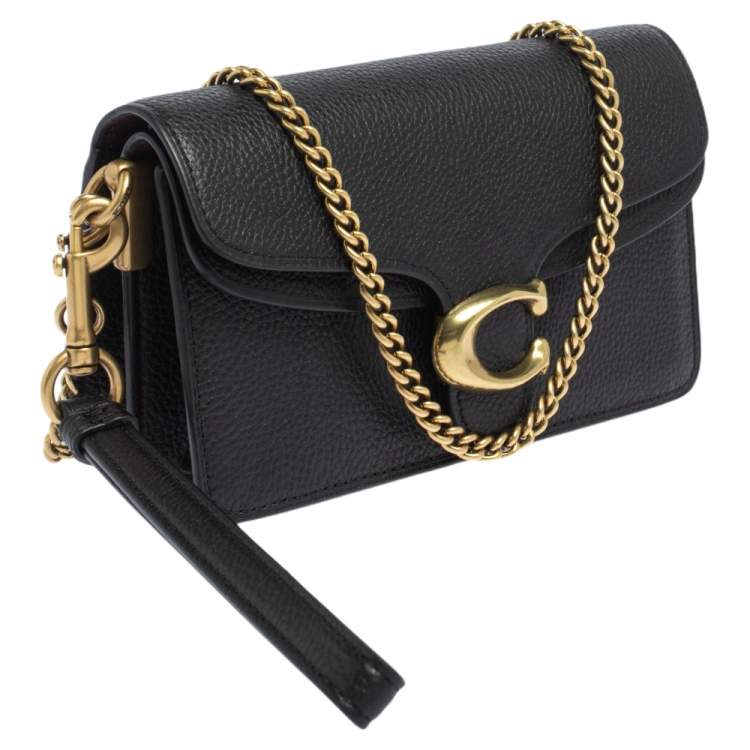 Pre Owned Coach Black Leather Tabby Crossbody Bag