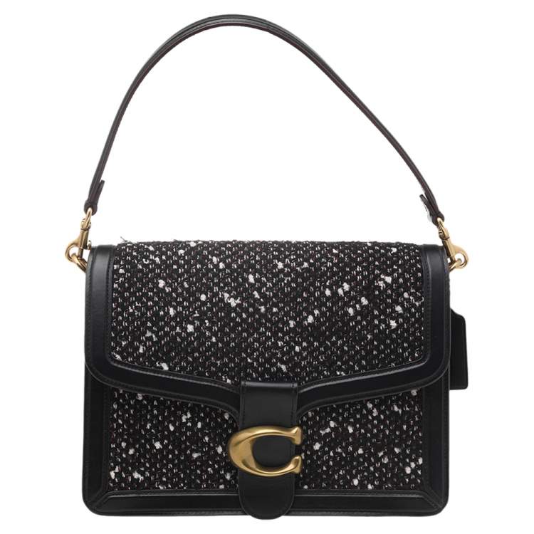 Coach Black Leather And Tweed Tabby Shoulder Bag Coach The Luxury Closet