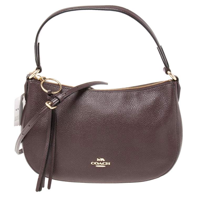 Coach Burgundy Leather Bailey Hobo Coach TLC