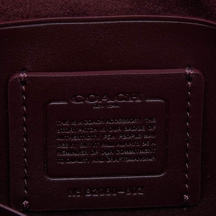 Pre Owned Coach Multicolor Woven Leather Hutton Clutch