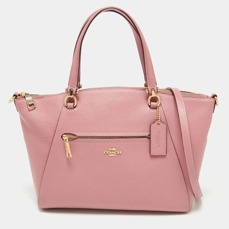 Coach Pink Pebbled Leather Prairie Satchel Coach The Luxury Closet