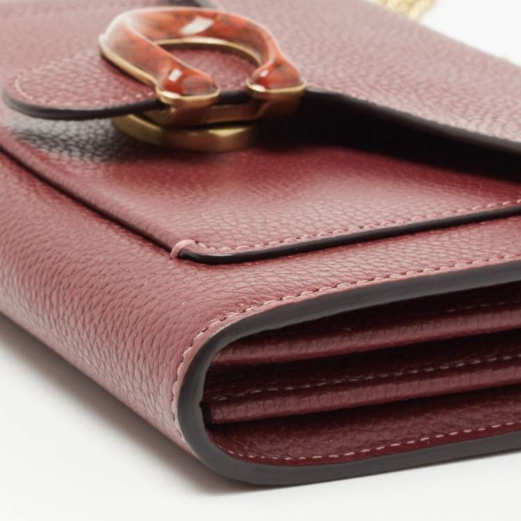 Pre Owned Coach Burgundy Pebbled Leather Tabby 26 Shoulder Bag