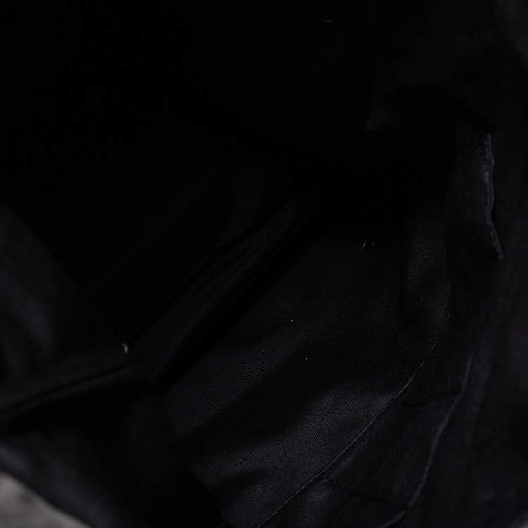 Pre Owned Coach Brown/Black Leather And Signature Coated Canvas City Backpack