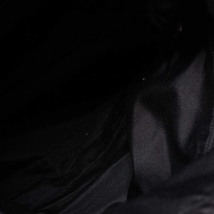 Pre Owned Coach Brown/Black Leather And Signature Coated Canvas City Backpack