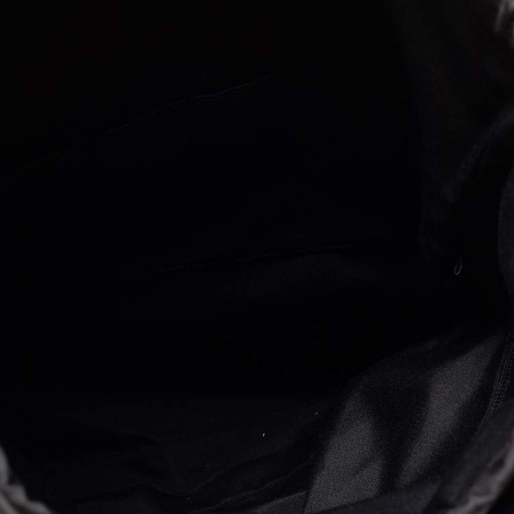 Pre Owned Coach Brown/Black Leather And Signature Coated Canvas City Backpack