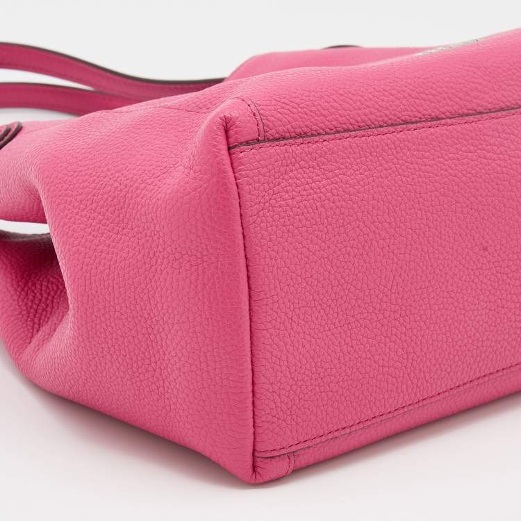 Pre Owned Coach Dahlia Leather Edie Shoulder Bag