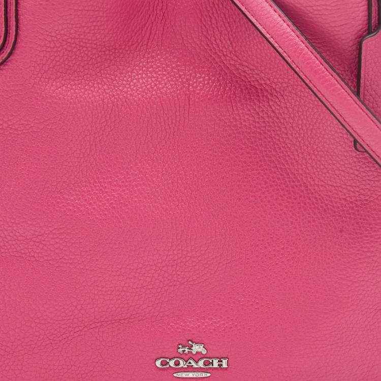 Pre Owned Coach Dahlia Leather Edie Shoulder Bag