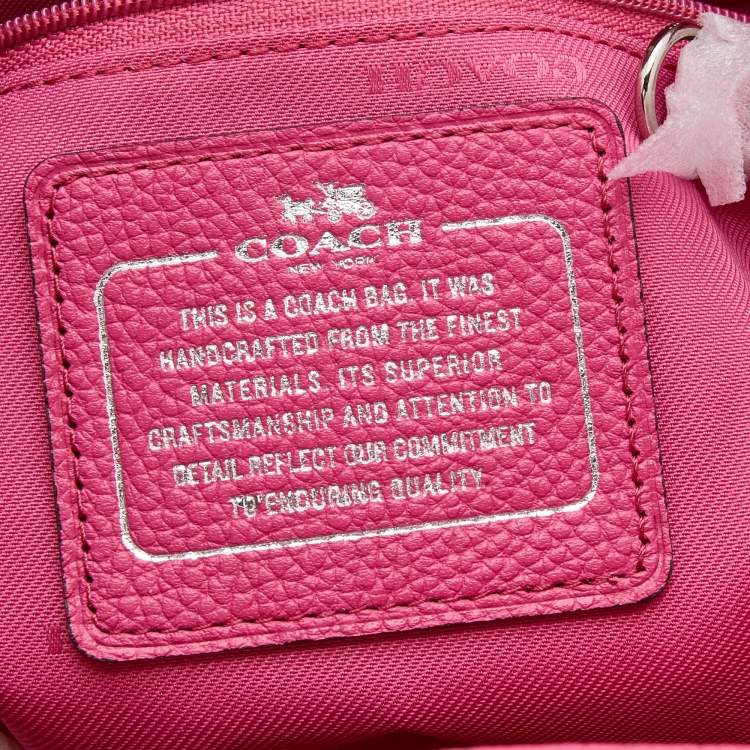 Pre Owned Coach Dahlia Leather Edie Shoulder Bag