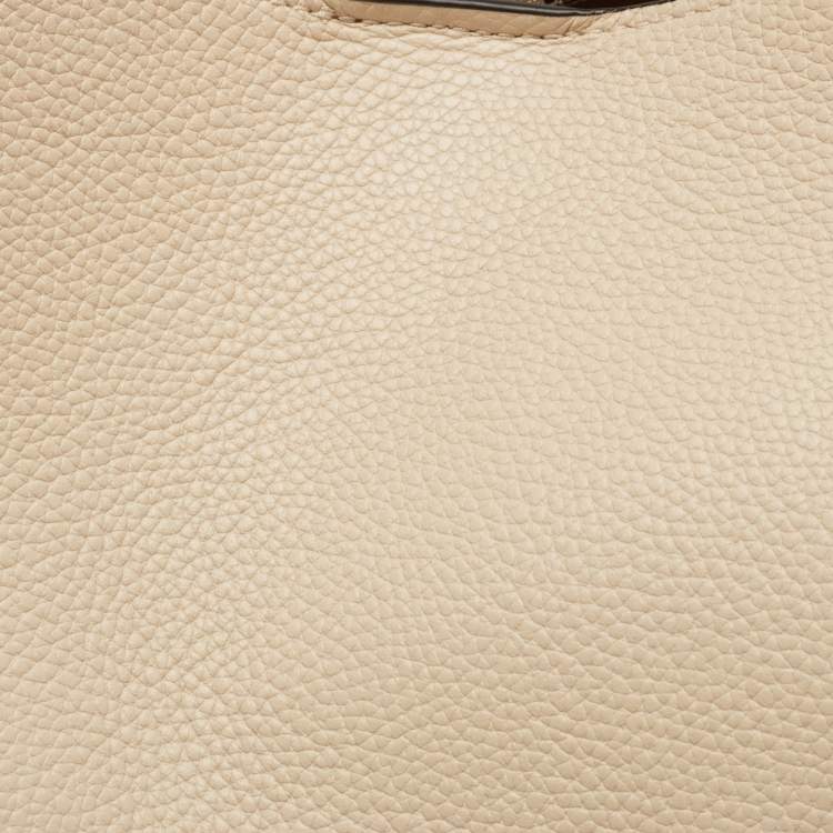 Pre Owned Coach Tri Color Leather Hadley Hobo