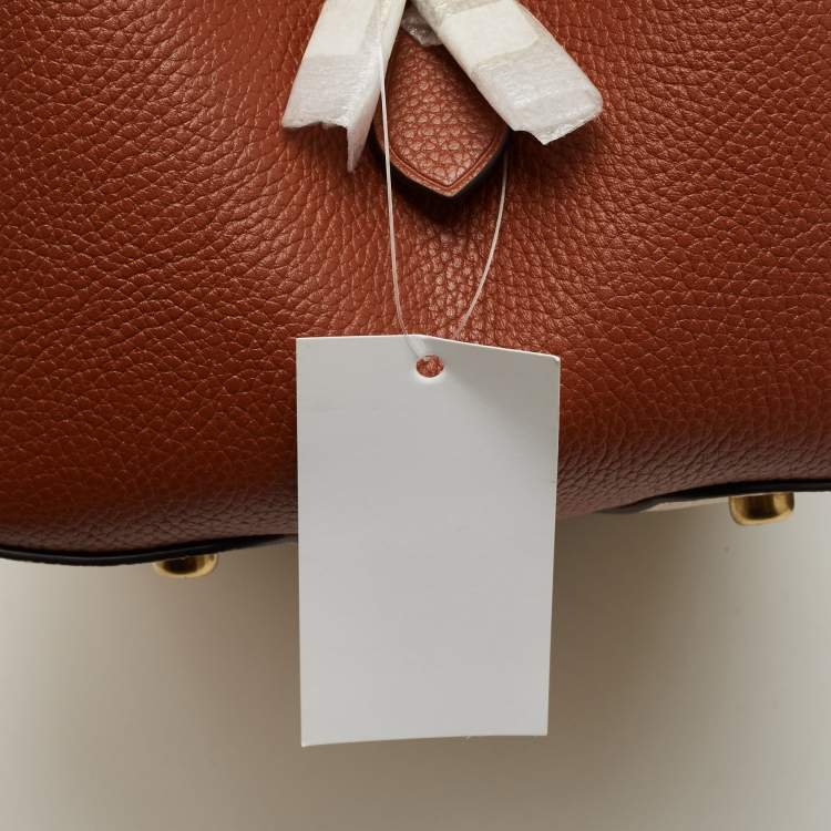 Pre Owned Coach Tri Color Leather Hadley Hobo
