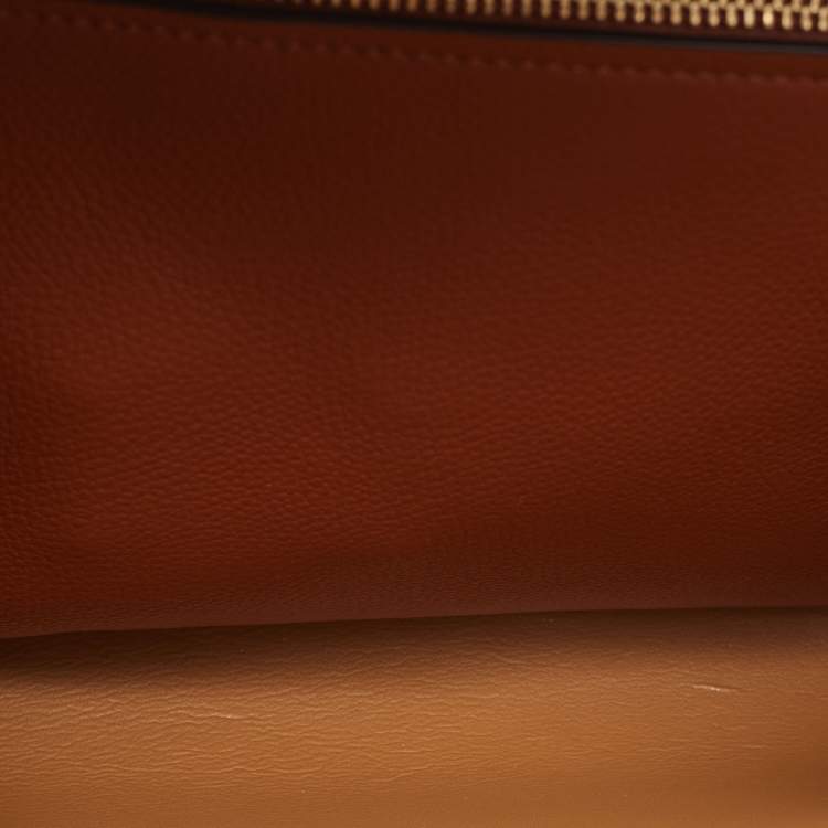 Pre Owned Coach Tri Color Leather Hadley Hobo