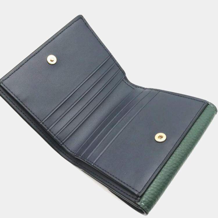Coach Outlet Small Morgan Wallet In Signature Leather In Black