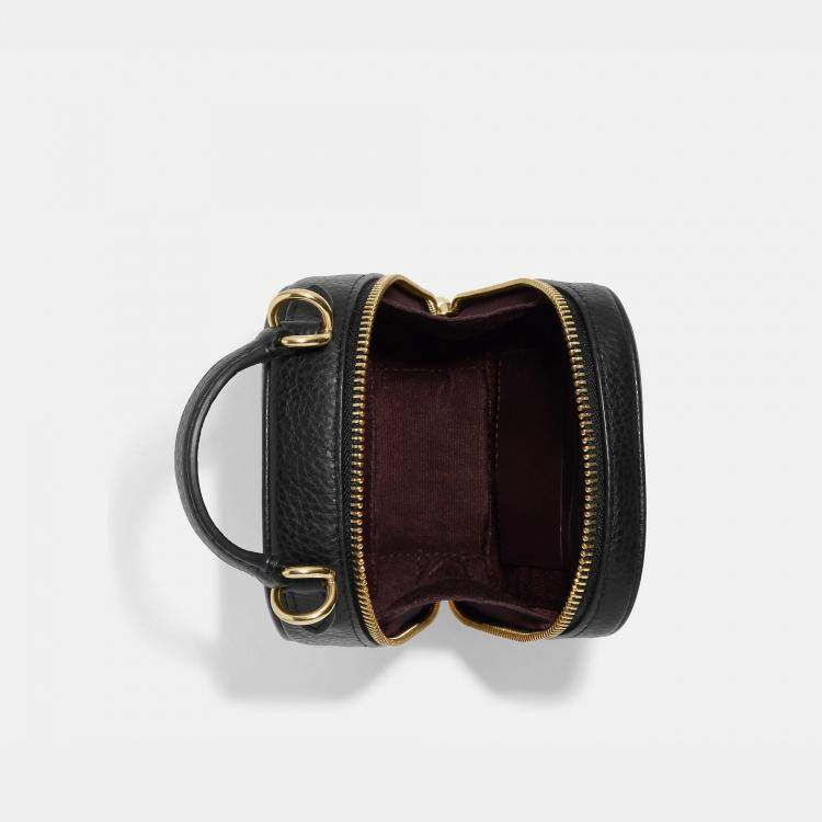 مملوكة مسبقًا Coach Black Leather  Disney X Coach Eva Phone Crossbody Bag