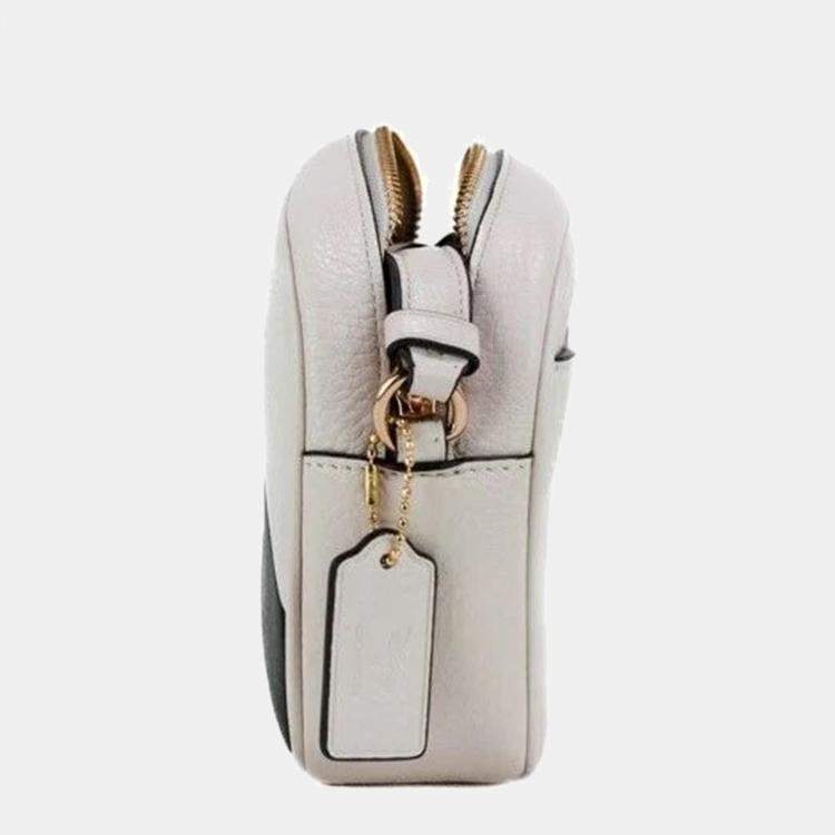 Pre Owned Coach Chalk Leather  Disney X Coach Mini Jamie Camera Bag