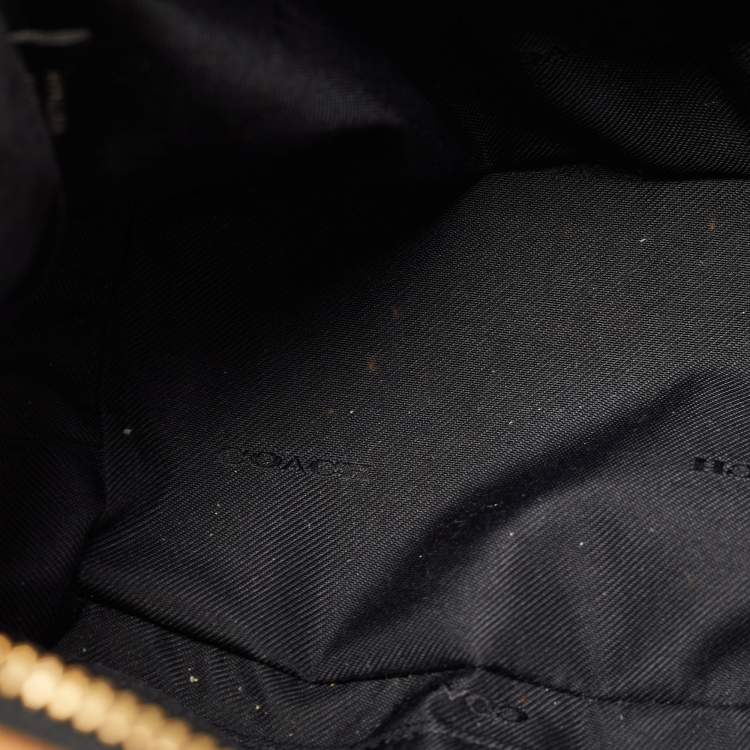 مملوكة مسبقًا Coach Brown/Black Leopard Print Leather Prince Street Satchel