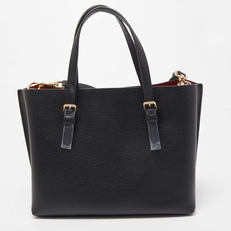 Pre Owned Coach Black Leather Mollie 25 Tote