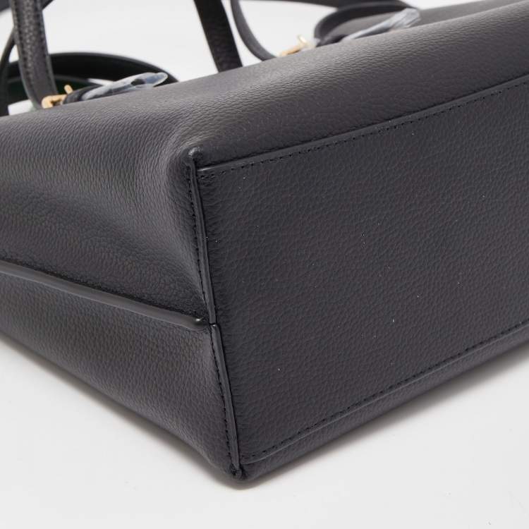 Pre Owned Coach Black Leather Mollie 25 Tote