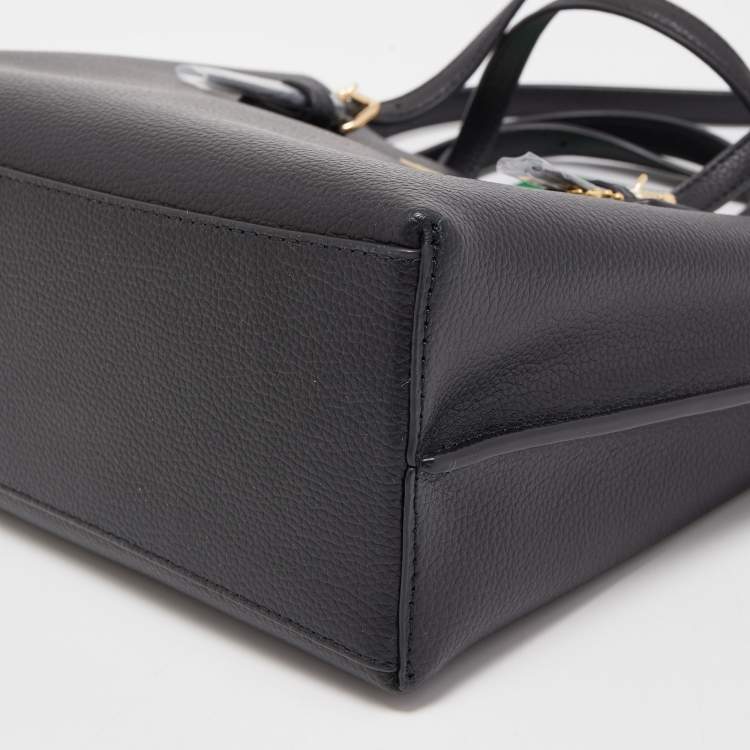Pre Owned Coach Black Leather Mollie 25 Tote